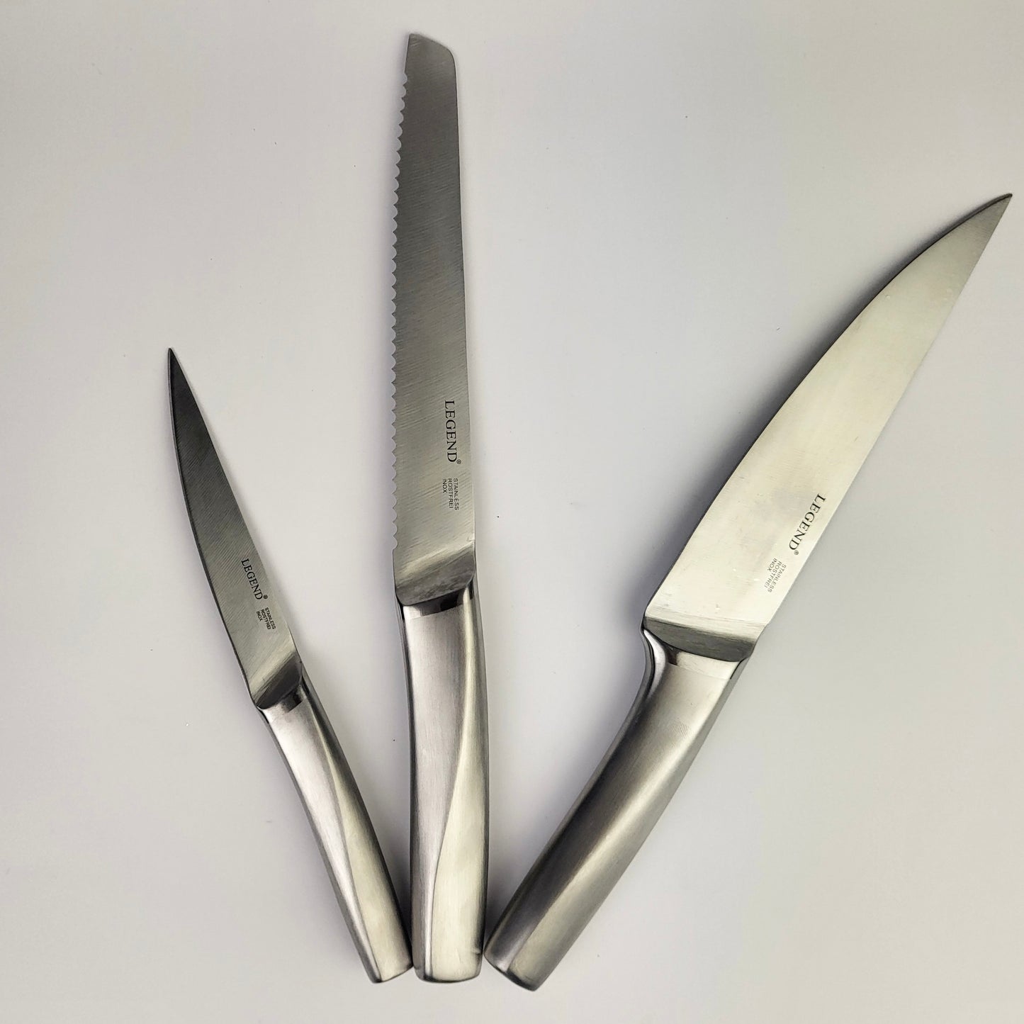 LEGEND Stainless Steel 3 piece Knife set