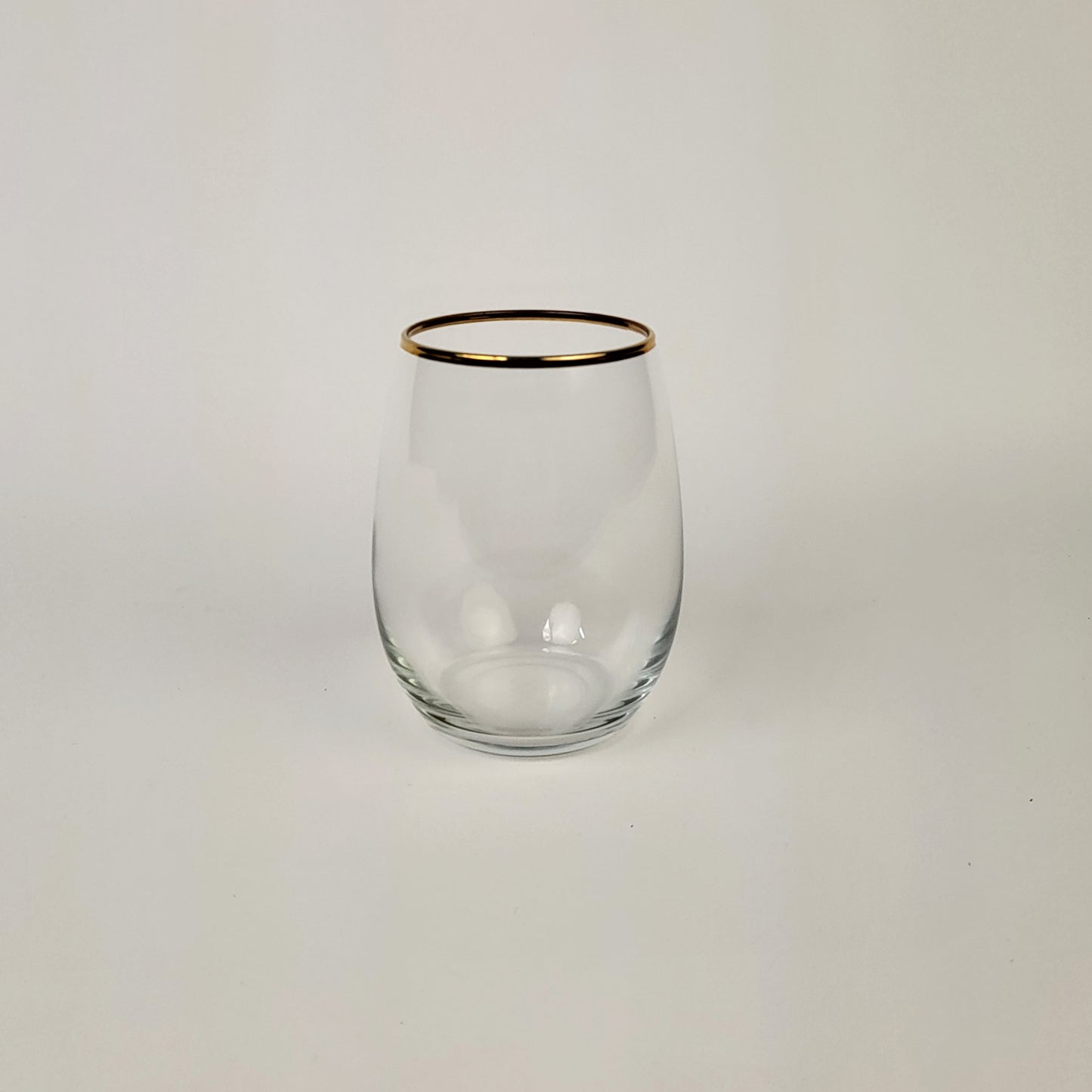 6 Piece Golden Rim Tumbler Glasses