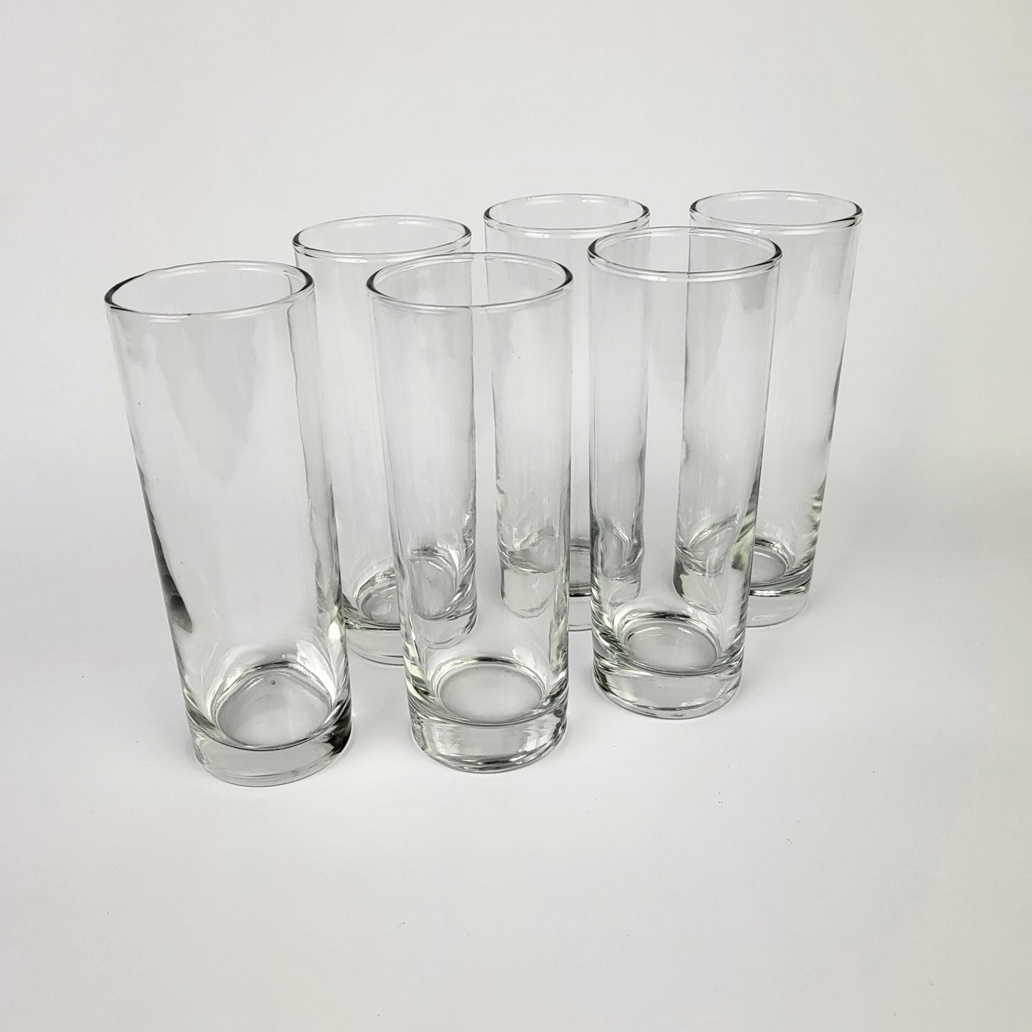 6 Piece Drinking Glasses Bamboo Set